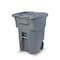 Toter 96 Gal. Graystone Document Trash Can with Wheels and Lid Lock CDA96 - alternate 1